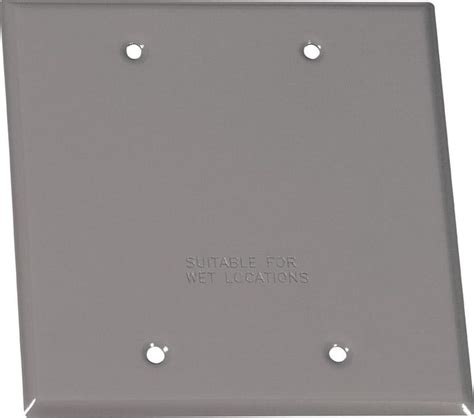 Sigma Engineered Solutions Square Steel 2 gang Flat Box Cover